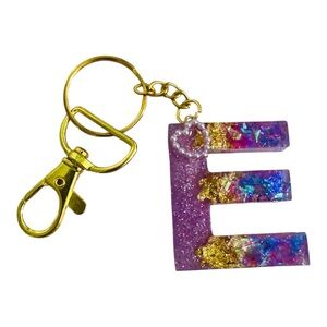 ❤️🔥FLASH SALE❤️🔥purple and gold art Keychain Charm